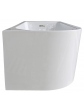 Free-standing wall-mounted corner acrylic white bathtub with skirt NOLA 150x75 cm right version with siphon and overflow - 2